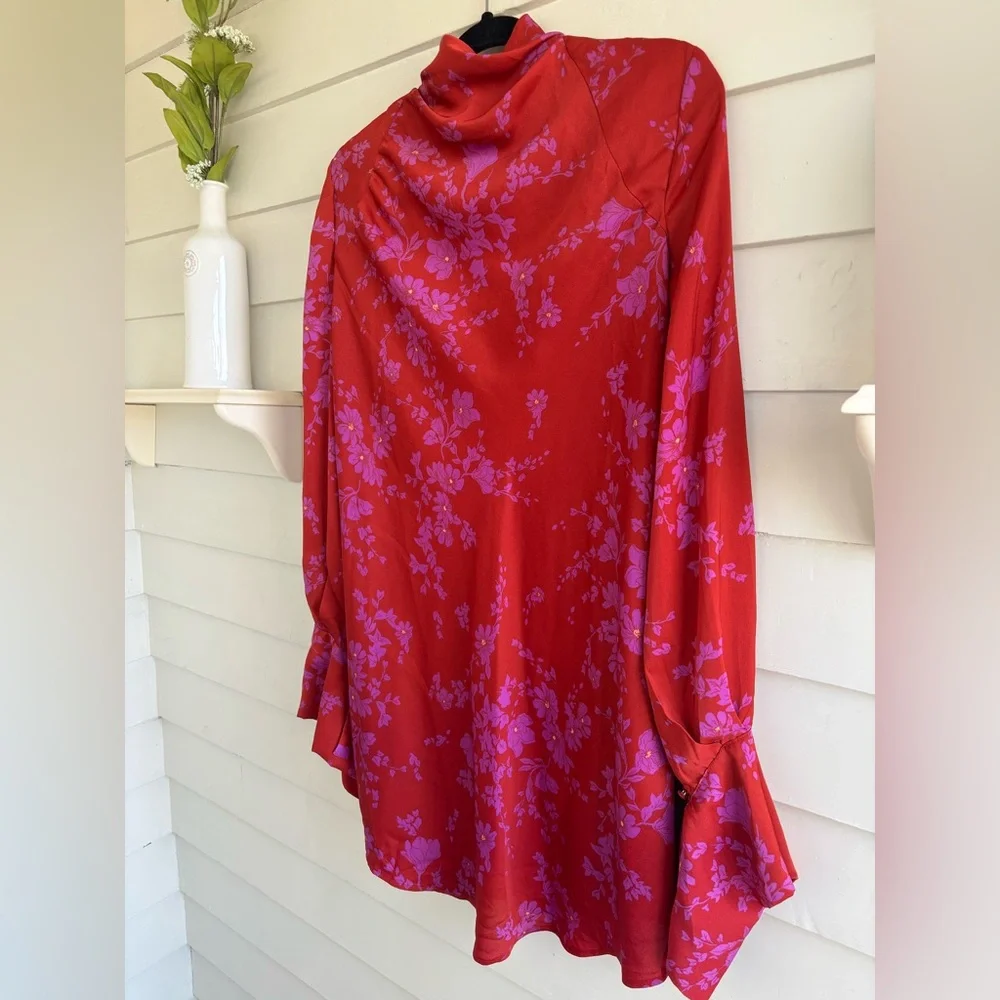 Free People Aries Romantic Combo Floral Mini Dress Size Medium NWT - Picture 9 of 15